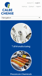 Mobile Screenshot of calbe-chemie.de